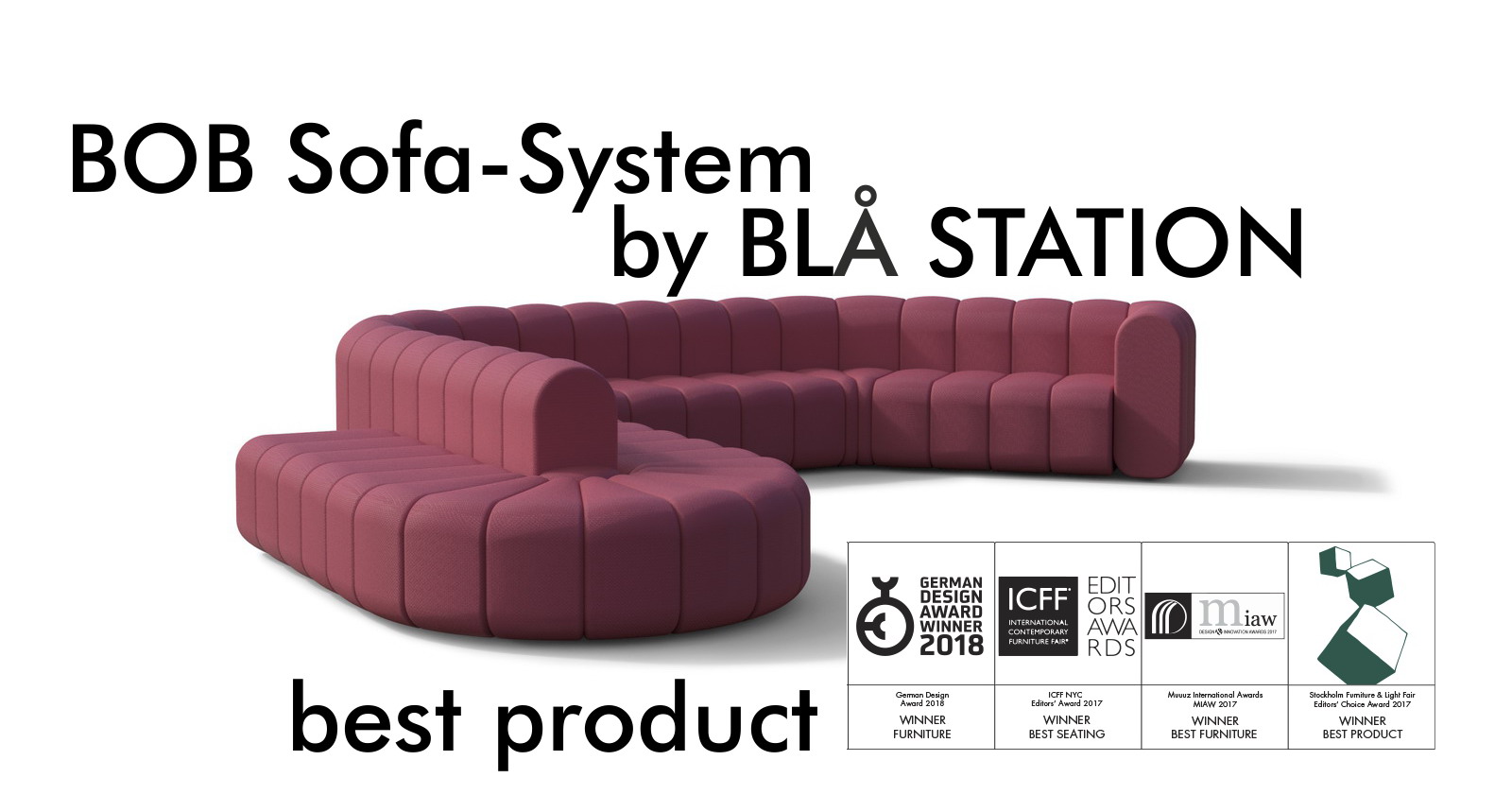BOB sofa system BLA STATION